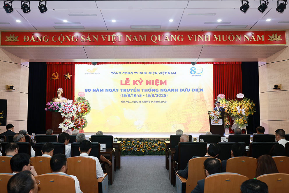 Bưu điện Việt Nam tổ chức Lễ kỷ niệm 80 năm ngày truyền thống ngành Bưu điện (15/8/1945 - 15/8/2025)
